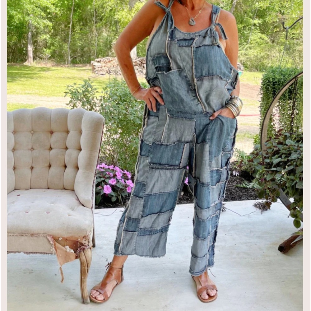 Jaded Gypsy patchwork skies jumpsuit in L/XL (fits a size 10-14)